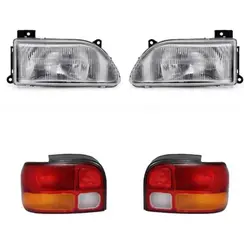 چراغ جلو و چراغ عقب مدرن کد 4X مناسب برای پراید صبا بسته 4 عددی