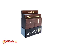 تقویم رومیزی چوبی ZA308 + بیش از 50 نمونه تقویم رومیزی