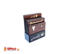 تقویم رومیزی چوبی ZA308 + بیش از 50 نمونه تقویم رومیزی