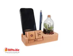 تقویم رومیزی چوبی ZA-307 + بیش از 50 نمونه تقویم رومیزی