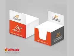 یادداشت رومیزی تبلیغاتی BN02 + چاپ اختصاصی + 500 برگی