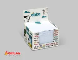 یادداشت رومیزی تبلیغاتی BN02 + چاپ اختصاصی + 500 برگی