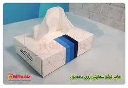دستمال کاغذی تبلیغاتی 100 برگی | هدیه تبلیغاتی گیفتو