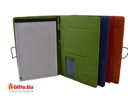 کلاسور چرمی سمیناری A4 | هدیه تبلیغاتی گیفتو