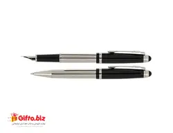 قلم نیمه مشکی کروم Gallery یوروپن | هدیه تبلیغاتی گیفتو