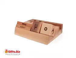 تقویم رومیزی چوبی ZC022 | قیمت 1402 | با قابلیت چاپ لوگو