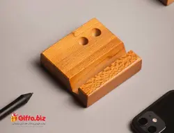 پایه موبایل رومیزی 106 , جاموبایلی چوبی نفیس | قیمت 1402