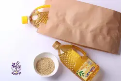 روغن کنجد نیم لیتری