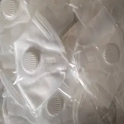 ماسک N95 - ماسک ۵ لایه تنفسی سوپاپ دار / فیلتردار - نانو عایق رزین براق کننده ضدآب آبگریز