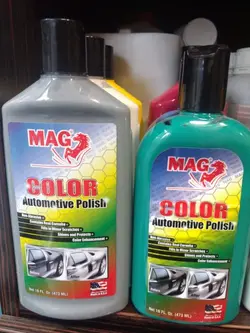 پولیش و واکس رنگی MAG Liquid Carnauba car Wax & Polish - نانو عایق رزین براق کننده ضدآب آبگریز