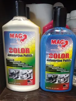 پولیش و واکس رنگی MAG Liquid Carnauba car Wax & Polish - نانو عایق رزین براق کننده ضدآب آبگریز