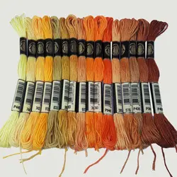 خرید و قیمت پکیج رنگ‌های پاییزی نخ گلدوزی پنگوئن | گیسمون