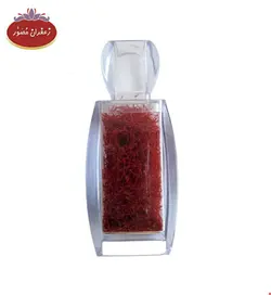 زعفران سرگل یک مثقالی مصور طرح آذین