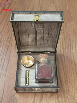 باکس هدیه تک مثقالی با هاون - زعفران مارکت