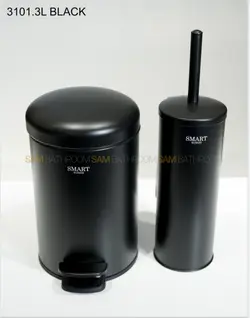 سطل و برس ۳ لیتر پدالی مشکی برند اسمارت - فروشگاه سام