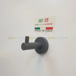 خرید و قیمت آویز حوله تک شاخه دیواری طوسی مات - فروشگاه اینترنتی سام