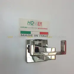 خرید و قیمت آویز حوله دوشاخه استیل دیواری هامر ایتالیا - فروشگاه اینترنتی سام