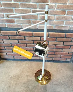 استند دستمال توالت و حوله سرویس بهداشتی سفید طلایی خرید و قیمت - فروشگاه اینترنتی سام