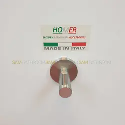 خرید و قیمت اویز حوله تک شاخه دیواری استیل گرد مشکی مات - فروشگاه اینترنتی سام