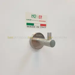 خرید و قیمت اویز حوله تک شاخه دیواری استیل گرد مشکی مات - فروشگاه اینترنتی سام