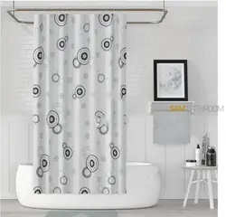 قیمت پرده حمام پلی استری Tropik ترکیه (طرح ستاره)مدل 7976 - فروشگاه اینترنتی سام