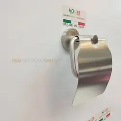 خرید و قیمت جای دستمال توالت کاوردار دیواری استیل مات