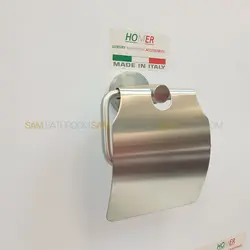 خرید و قیمت جای دستمال توالت کاوردار دیواری استیل مات