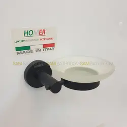 خرید و قیمت جای صابون دیواری مشکی مات - فروشگاه اینترنتی سام