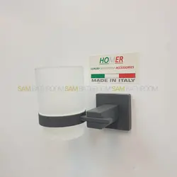 خرید و قیمت جای مسواک پایه مربع طوسی مات دیواری برند هامر - فروشگاه اینترنتی سام