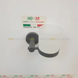 خرید و قیمت جای مسواک پایه گرد طوسی مات دیواری برند هامر - فروشگاه اینترنتی سام