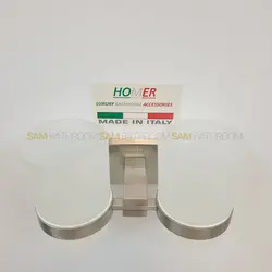 خرید و قیمت جای مسواک دوبل دیواری استیل برند هامر - فروشگاه اینترنتی سام