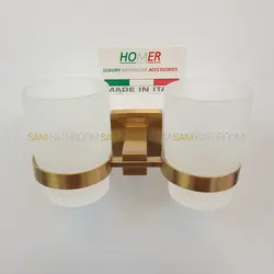 خرید و قیمت جای مسواک دوبل دیواری طوسی مات - فروشگاه اینترنتی سام