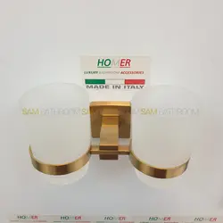 خرید و قیمت جای مسواک دوبل دیواری طوسی مات - فروشگاه اینترنتی سام