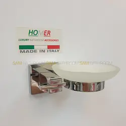 خرید و قیمت جای مسواک دیواری استیل کروم برند هامر ایتالیا - فروشگاه اینترنتی سام