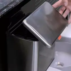 سطل 5 لیتری آویز برند اسمارت (استیل مات) - فروشگاه سام