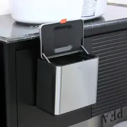 سطل 5 لیتری آویز برند اسمارت (استیل مات) - فروشگاه سام