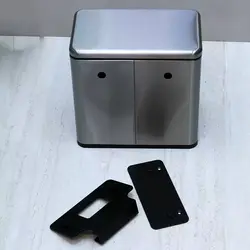 سطل 5 لیتری آویز برند اسمارت (استیل مات) - فروشگاه سام