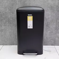 سطل 30 لیتری پدال برند ارجینال رنگ مشکی مات جنس استیل - فروشگاه سام