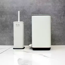 سطل و برس۶لیتری اودی هوم پدالی سفید مات - فروشگاه سام