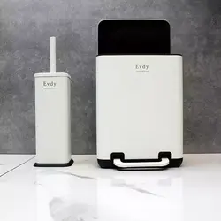 سطل و برس۶لیتری اودی هوم پدالی سفید مات - فروشگاه سام