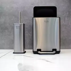 سطل و برس۶لیتری اودی هوم پدالی استیل مات - فروشگاه سام