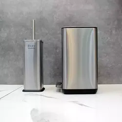 سطل و برس۶لیتری اودی هوم پدالی استیل مات - فروشگاه سام