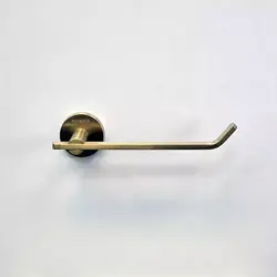 خرید و قیمت جای رول دستمال توالت طلایی مات سرویس دستشویی و حمام دیواری هامر - فروشگاه اینترنتی سام