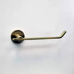 خرید و قیمت جای رول دستمال توالت طلایی مات سرویس دستشویی و حمام دیواری هامر - فروشگاه اینترنتی سام