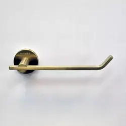 خرید و قیمت جای رول دستمال توالت طلایی مات سرویس دستشویی و حمام دیواری هامر - فروشگاه اینترنتی سام