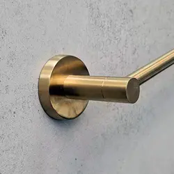 جای حوله بلند سرویس دستشویی و حمام (طلایی مات) خرید و قیمت - فروشگاه اینترنتی سام