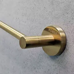 جای حوله بلند سرویس دستشویی و حمام (طلایی مات) خرید و قیمت - فروشگاه اینترنتی سام