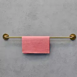 جای حوله بلند سرویس دستشویی و حمام (طلایی مات) خرید و قیمت - فروشگاه اینترنتی سام