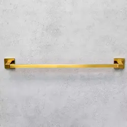 جای حوله بلند سرویس دستشویی و حمام (طلایی مات) خرید و قیمت - فروشگاه اینترنتی سام