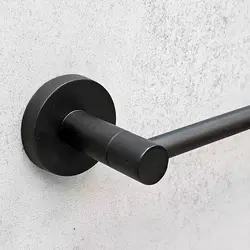جای حوله بلند سرویس دستشویی و حمام (مشکی مات) خرید و قیمت - فروشگاه اینترنتی سام